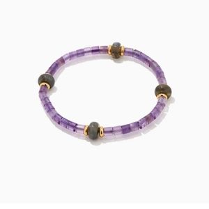 Kendra Scott Amethyst color stretch braclet Nwt